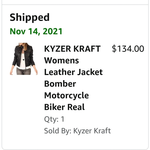 Leather Motorcycle Jacket - Picture 7 of 7